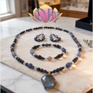 CONJUNTO BOHO HOLISTIC - AZUL PROFUNDO